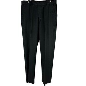 Retro Mens Black Dress Pants 36x32